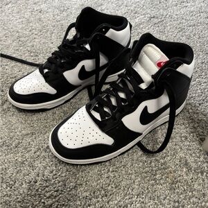 Nike Black and White High-Tops